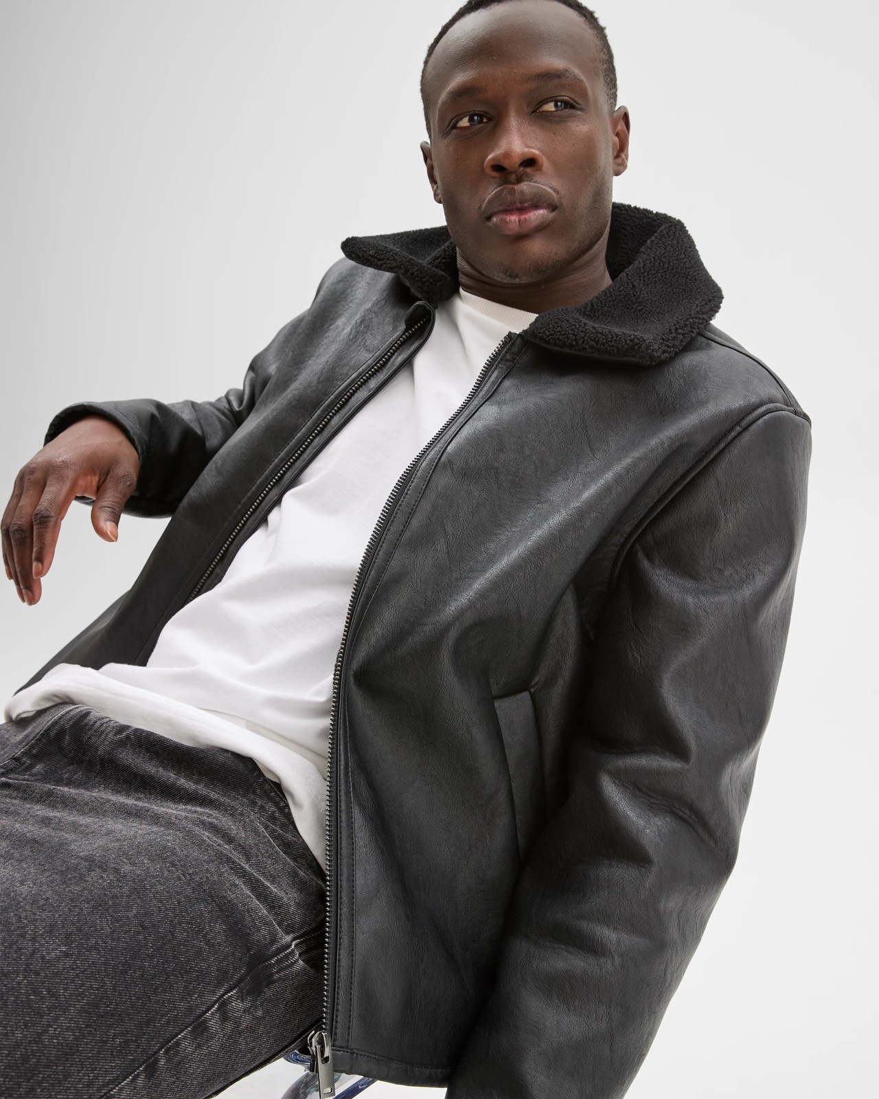 Commons Shirling Vegan Leather Flight Jacket 3 of 6