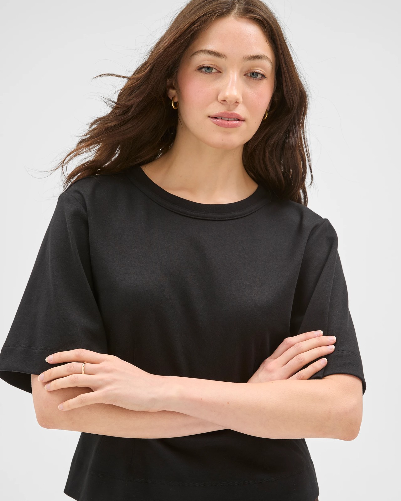 Lily Loves Open Back Tee - Black 2 of 6