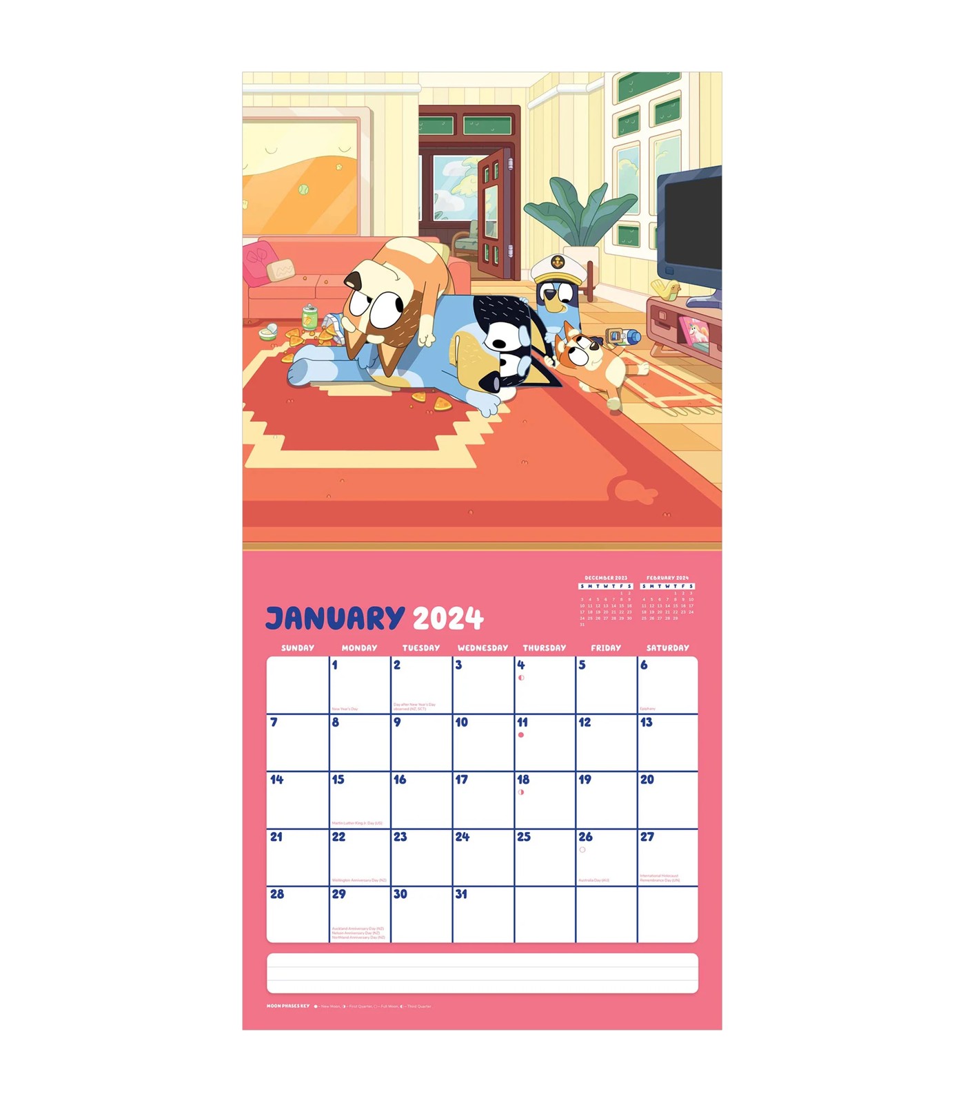 Buy Bluey Family Planner Calendar 2024