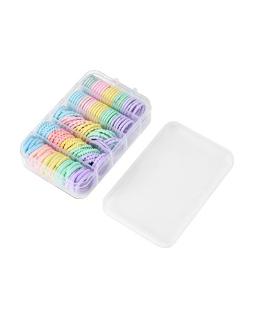 OXX Haircare 125 Piece Hair Elastics with Container