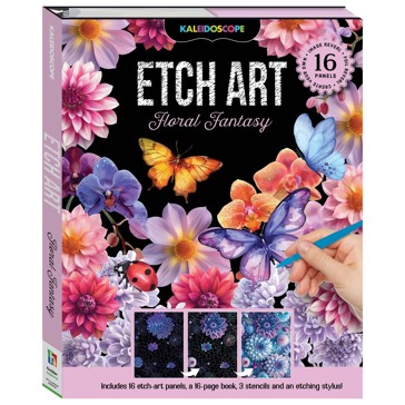 Kaleidoscope Etch Art: Floral Fantasy - Book