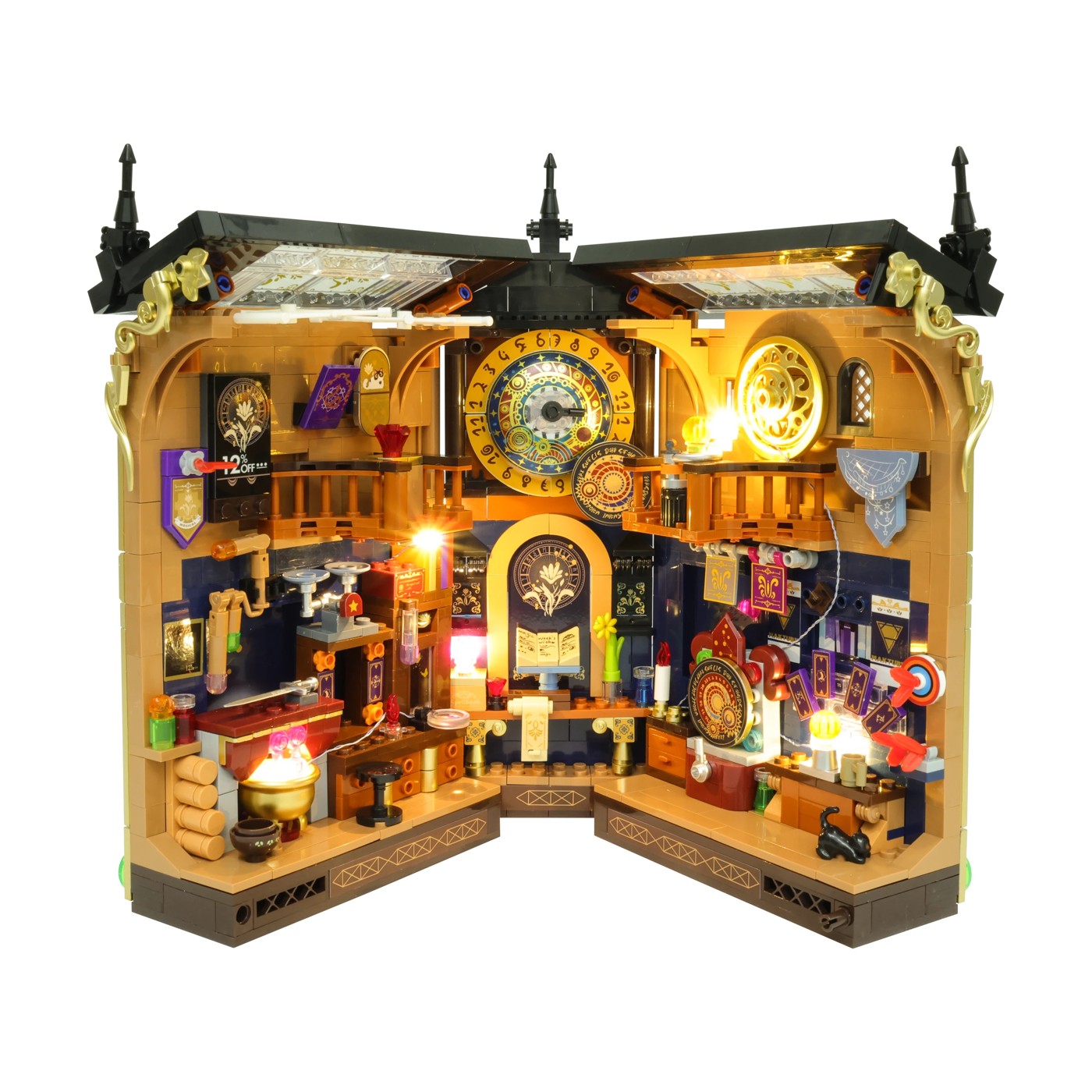 896 Piece Mini Blocks Building Series: Light Up Book Nook Playset 2 of 5