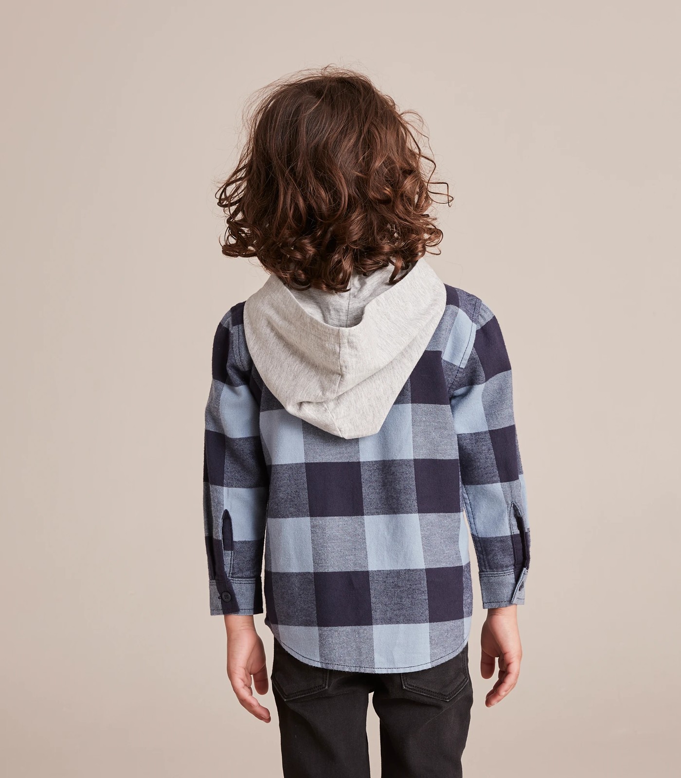 Flannelette shirt with hood hotsell