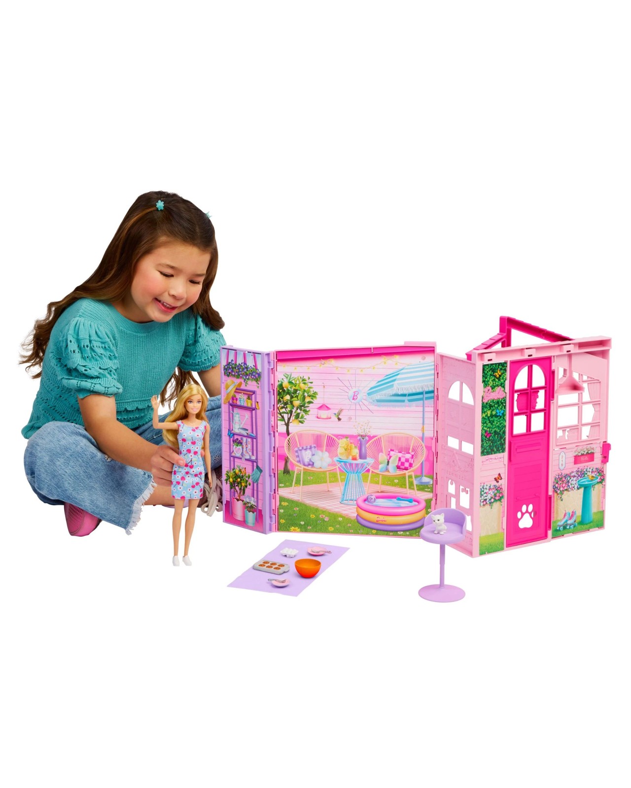 Barbie Weekend Escape House, Dollhouse Playset  3 of 4