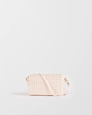 PU Weave Crossbody Bag
