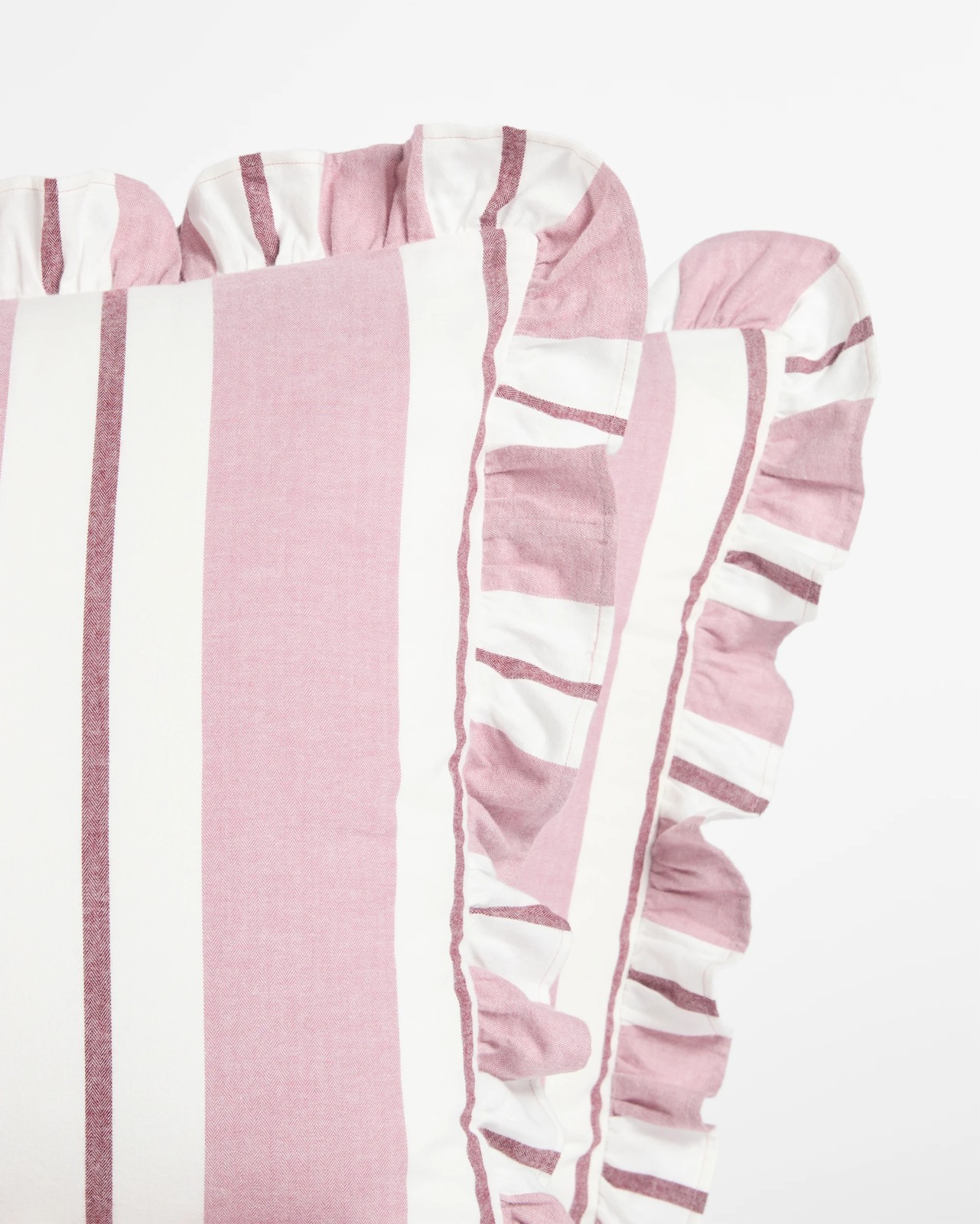 Peyton Australian Cotton Herringbone Stripe Quilt Cover Set 6 of 6