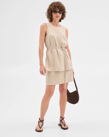 Summer Twill Seam Detail Mini Skirt - Preview