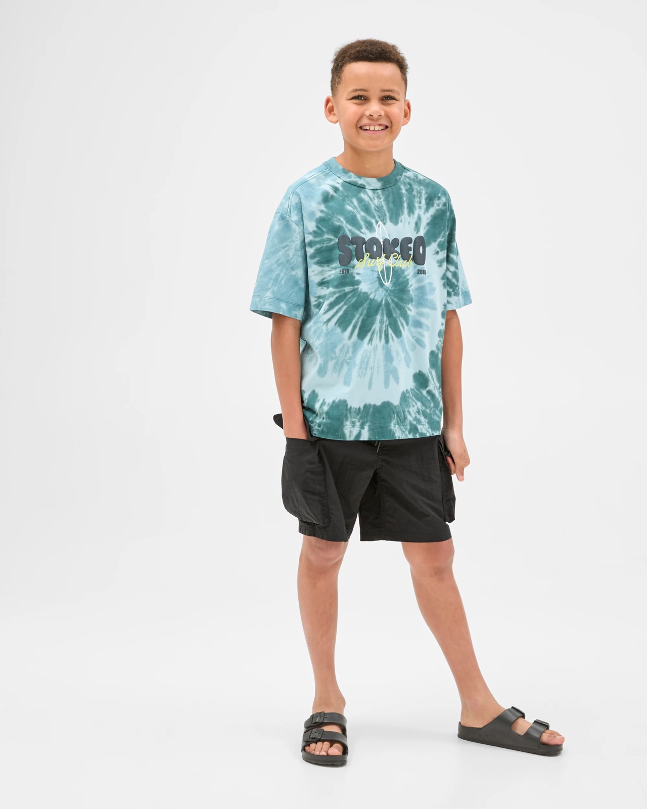 Knee Length Cargo Shorts - Black 3 of 5
