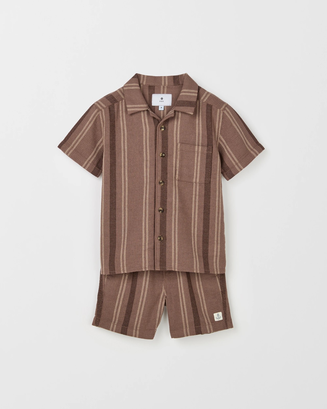 Shirt and Shorts 2 Piece Set - Rust  4 of 5