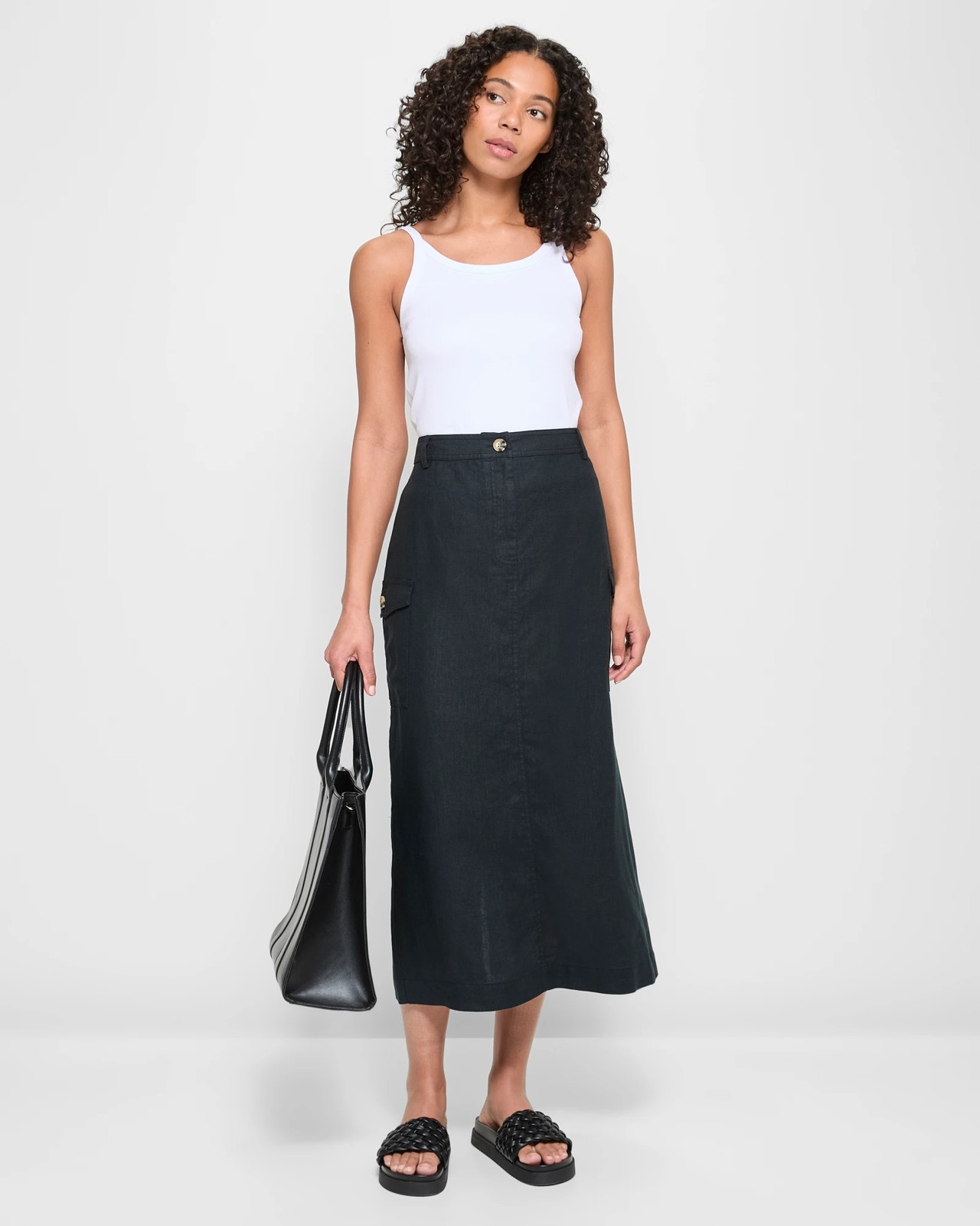 Black maxi skirt target best sale