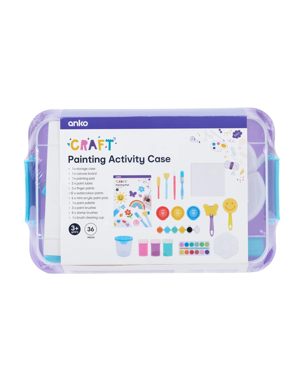 Anko 36 Piece Painting Activity Case 3 of 3