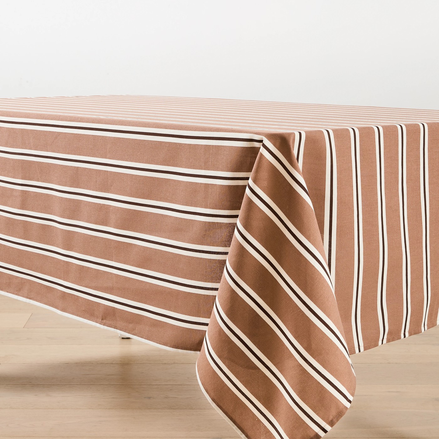 Anko Mocha Stripe Tablecloth 2 of 4