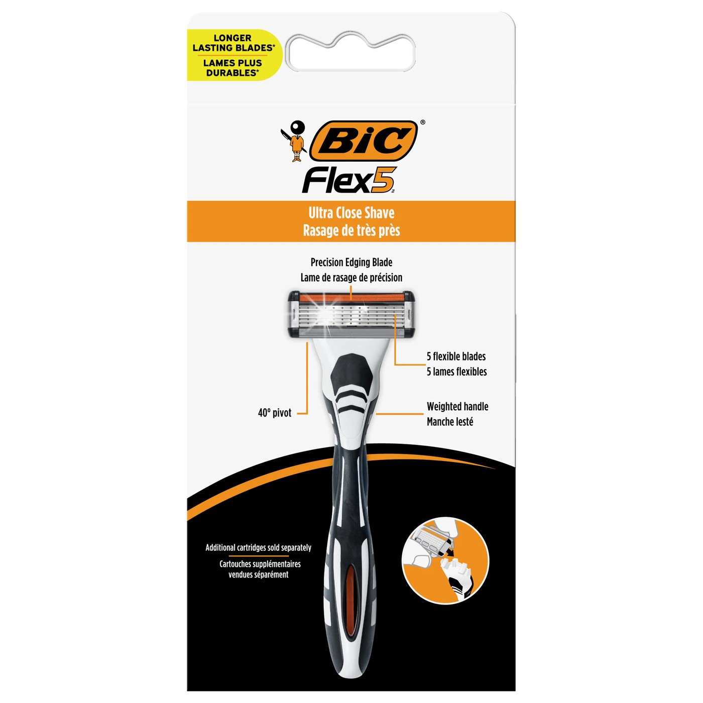 BIC Flex 5 Hybrid Men's 5-Blade Disposable Razor Shaving Kit 2 of 6