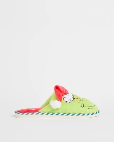 The Grinch Leather Christmas Slippers