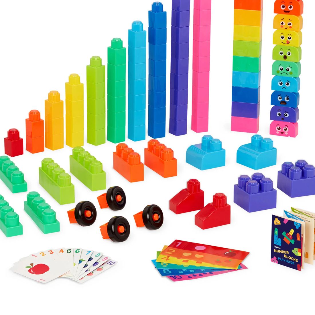 Battat Education Locbloc Number Blocks Educational Building Block Set
