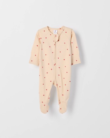 Baby Organic Cotton Print Zip Coverall