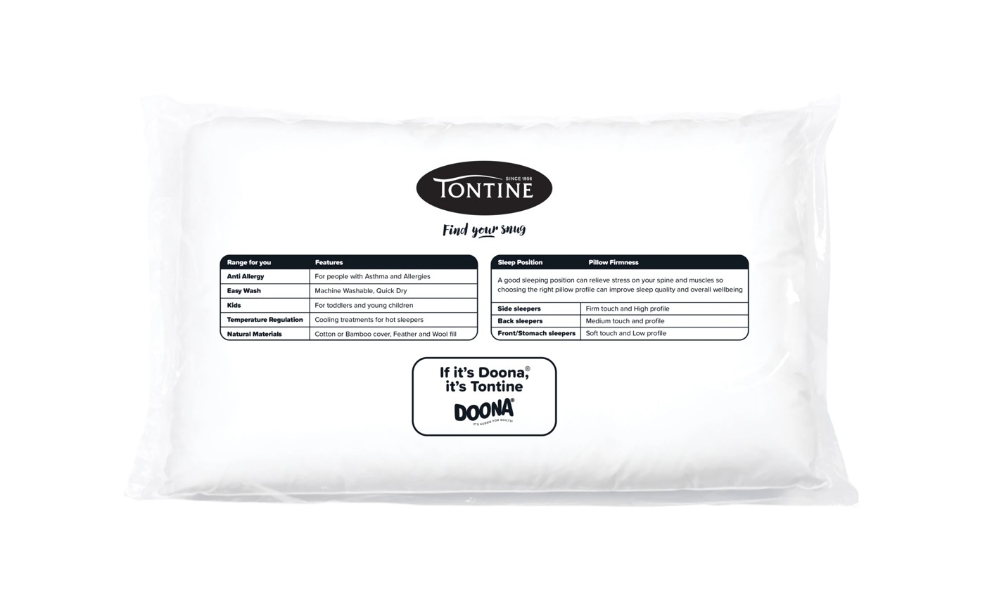Tontine Organic Cotton Anti Allergy Pillow 2 of 5