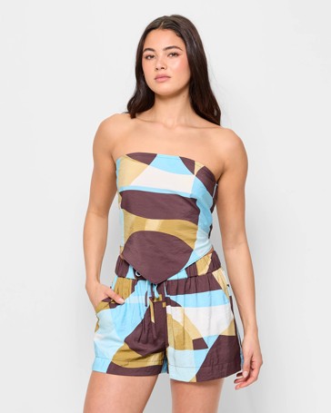 Printed Scarf Top - Lily Loves