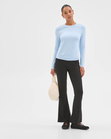 Active Studio Luxe Long Sleeve Ruched Top