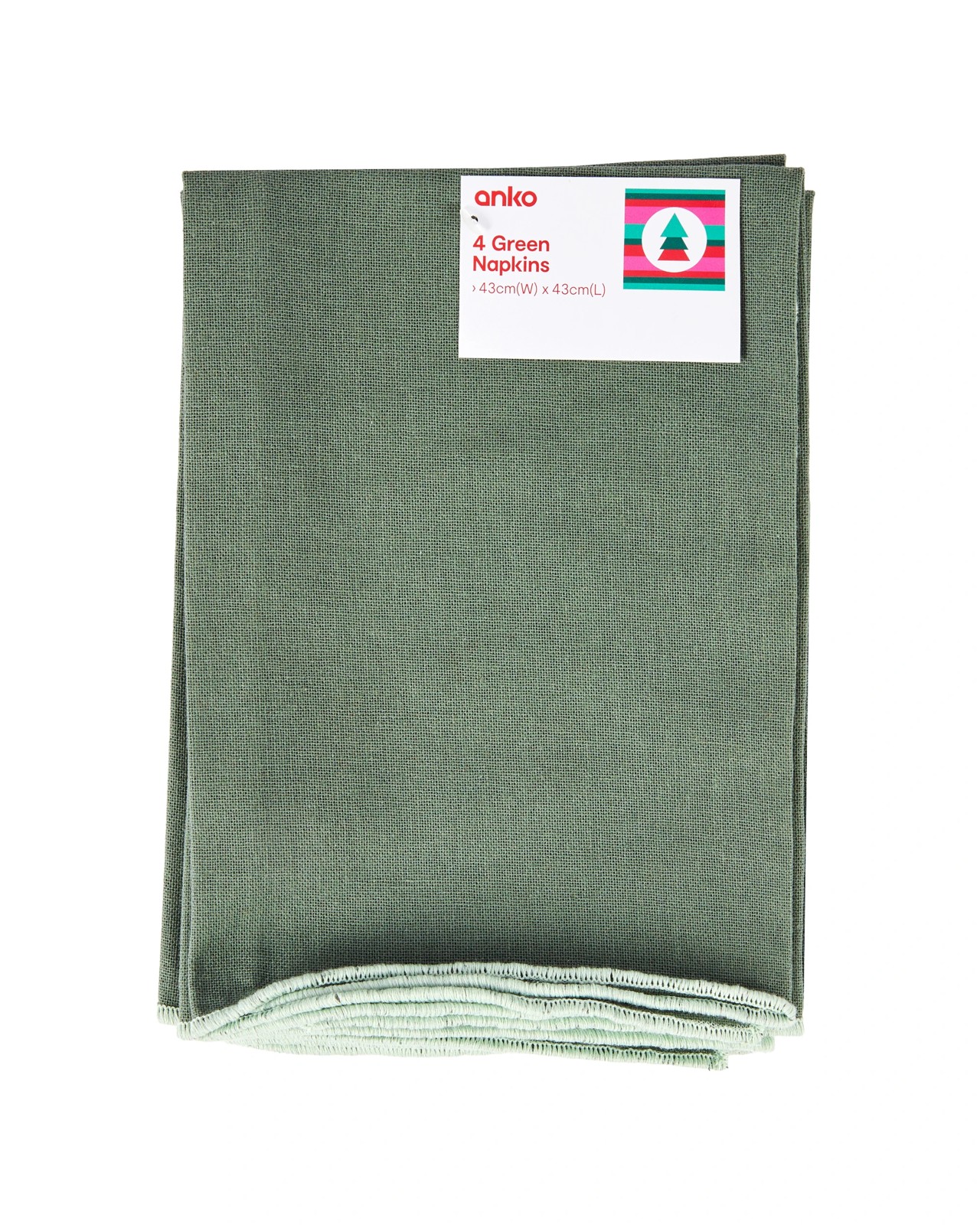 Anko 4 Green Napkins 4 of 4