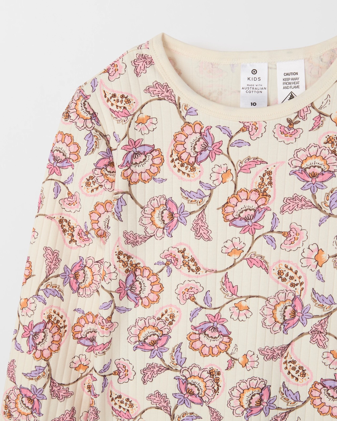 Australian Cotton Older Girls Rib Pyjama Set 2 of 3