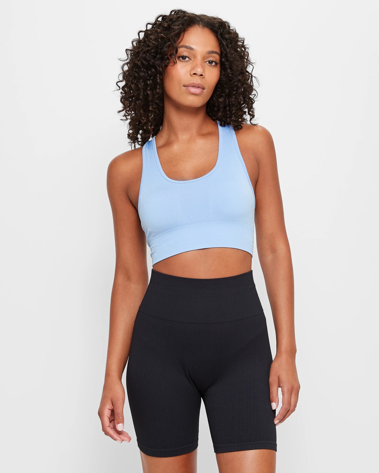 Active Harmony Seamfree Crop Top - Ice Blue