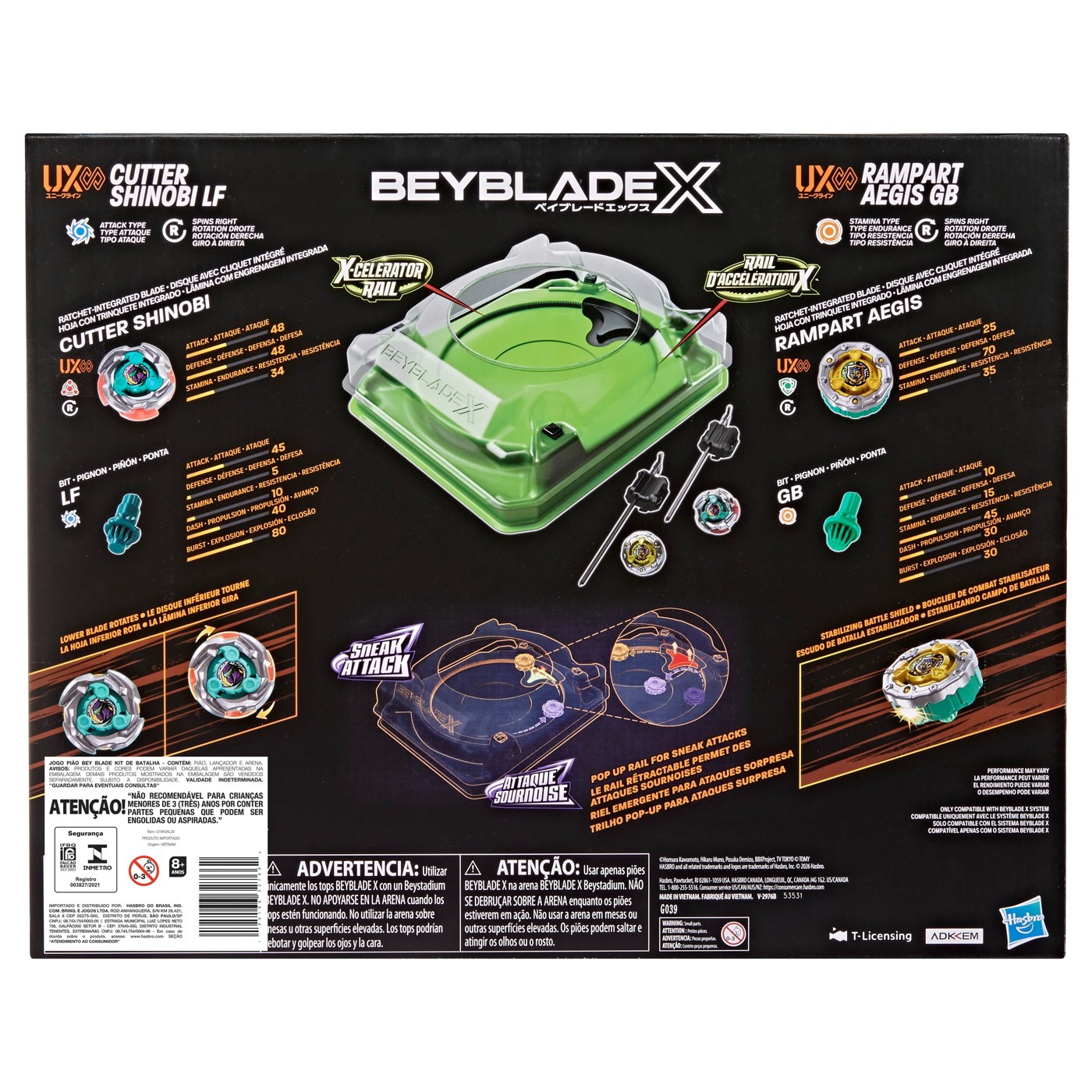 Beyblade BBX Sneak Attack Battle Set 2 of 4
