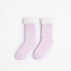 Pom Pom Sherpa Lined Crew Home Socks product image