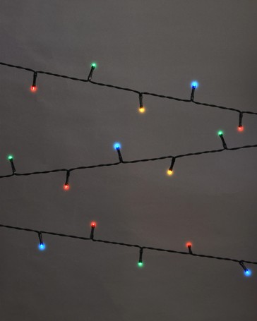 Anko Solar Powered 200 LED Multi - Coloured String Lights