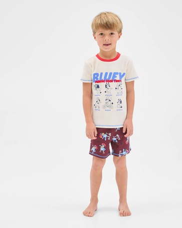 Bluey Australian Cotton Younger Boys Elevated Knit Pyjama Set