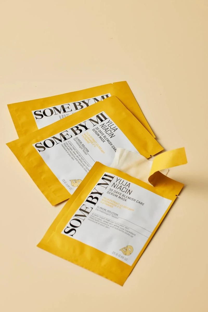 SOME BY MI Yuja Niacin 30 Days Blemish Care Serum Mask 25g - Yuja Extract, Niacinamide and Vitamins 2 of 2