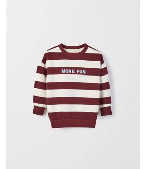 Australian Cotton Blend Striped Sweat Top
