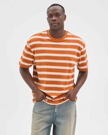 Commons Australian Cotton Oversized Stripe T-Shirt