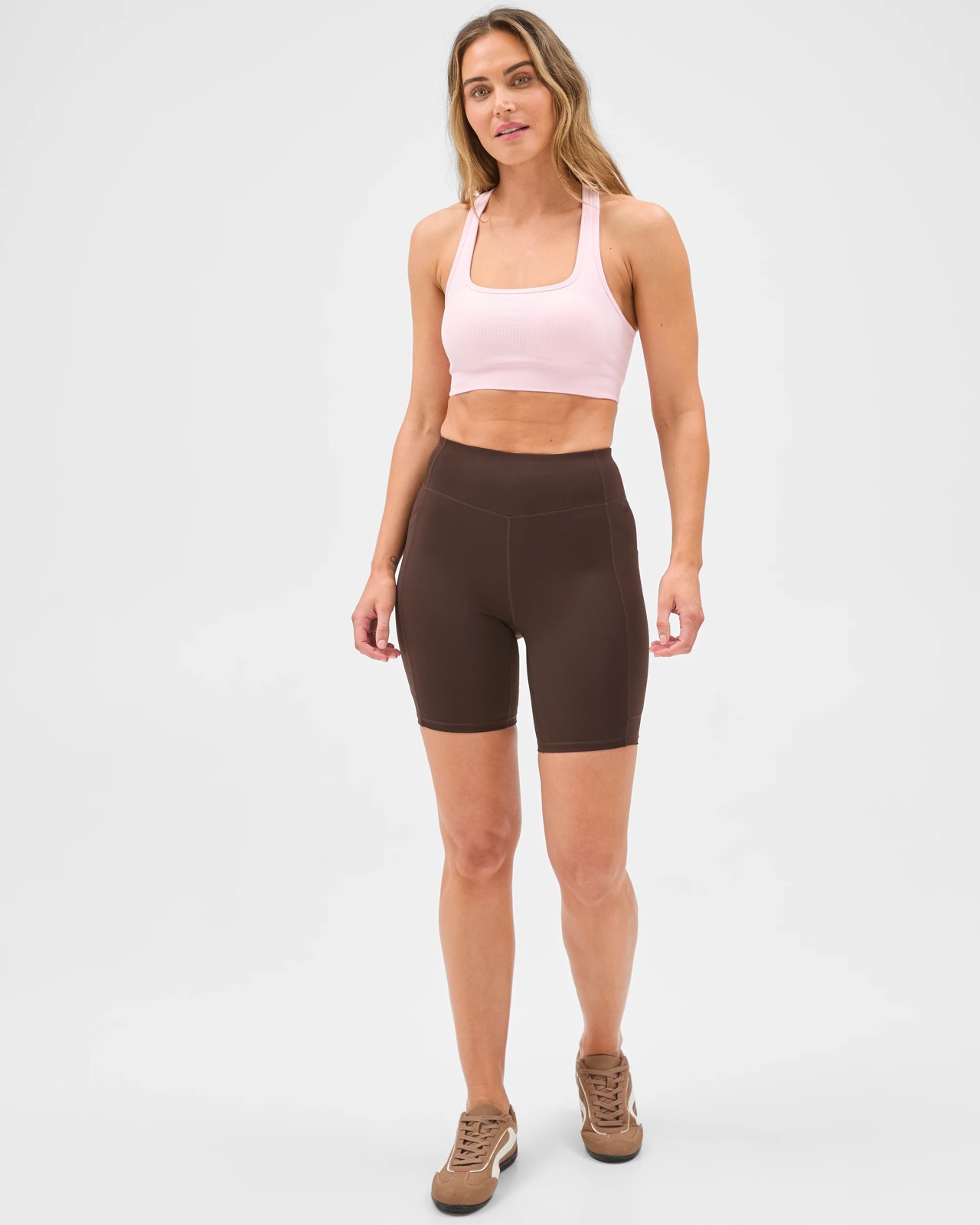 Active Harmony Strappy Seamfree Crop Top - Soft Pink 2 of 5