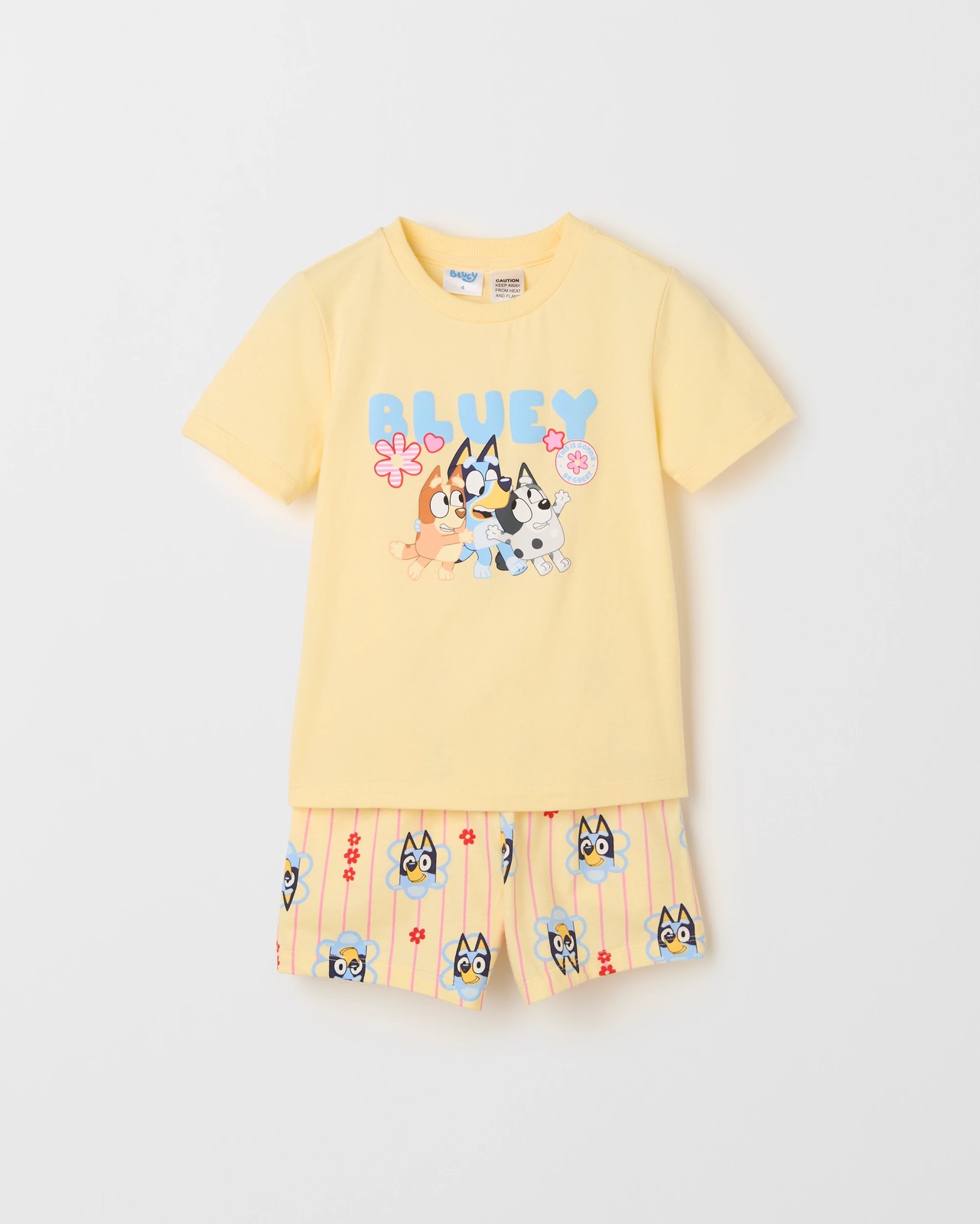 Licensed Bluey Australian Cotton Younger Girls Pyjama Set 3 of 4
