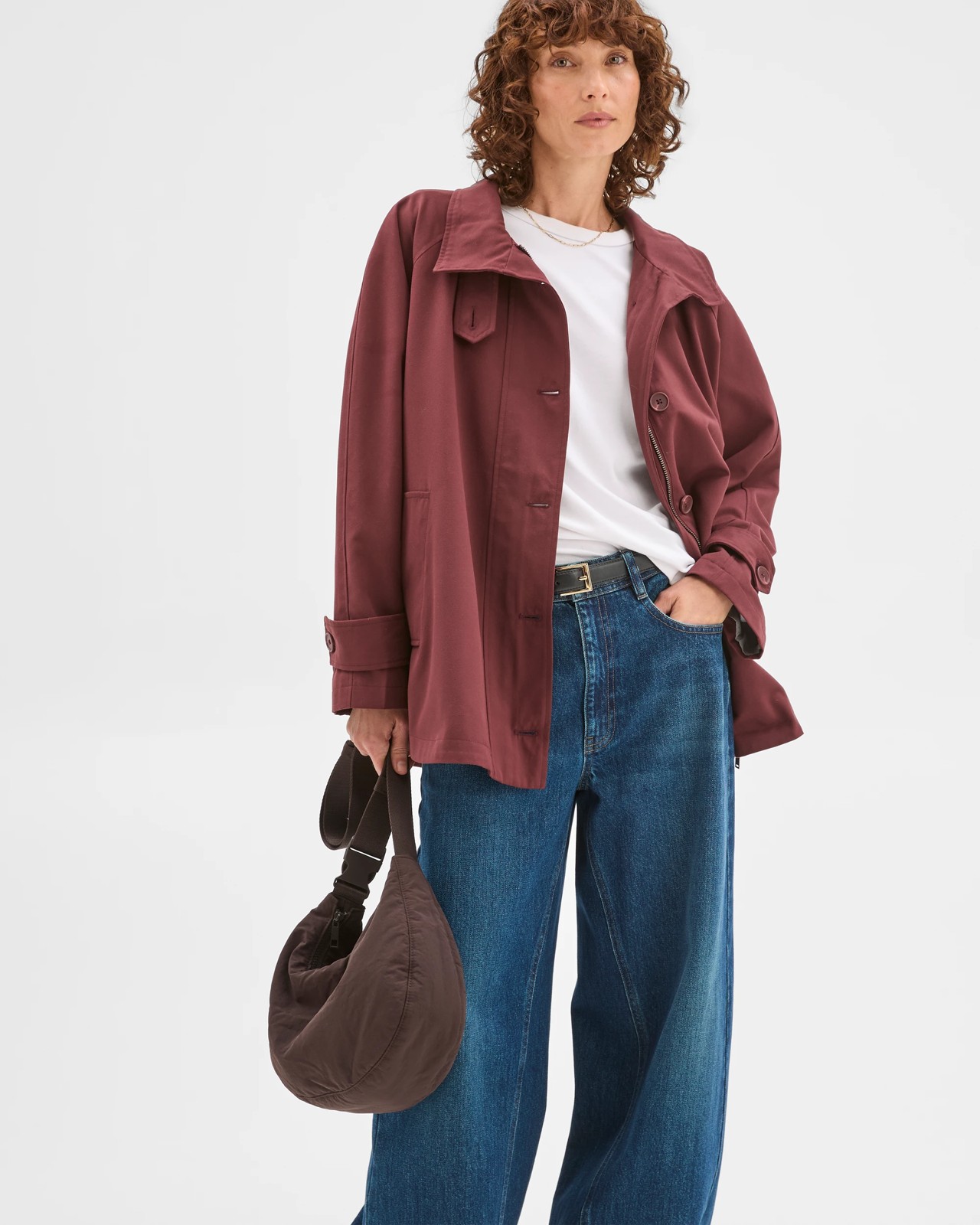 Longline Funnel Neck Coat 5 of 5