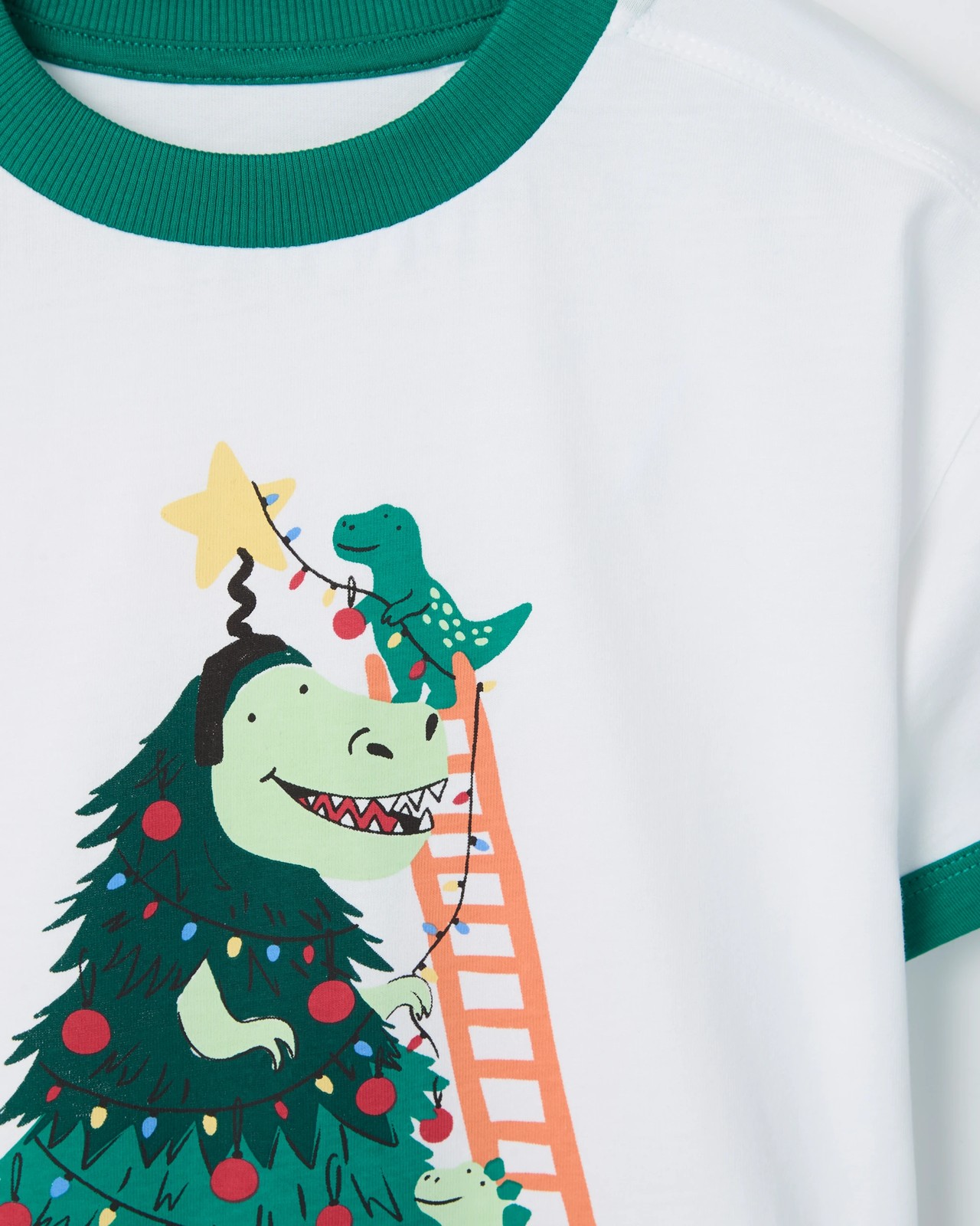 Australian Cotton Oversized Christmas T-Shirt - White 6 of 6