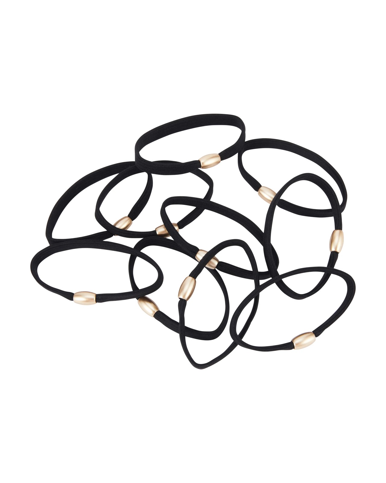 OXX Haircare 10 Piece Hair Elastics - Black 2 of 3