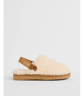Australian Design UGG Leather and Sheepskin Mule Flats