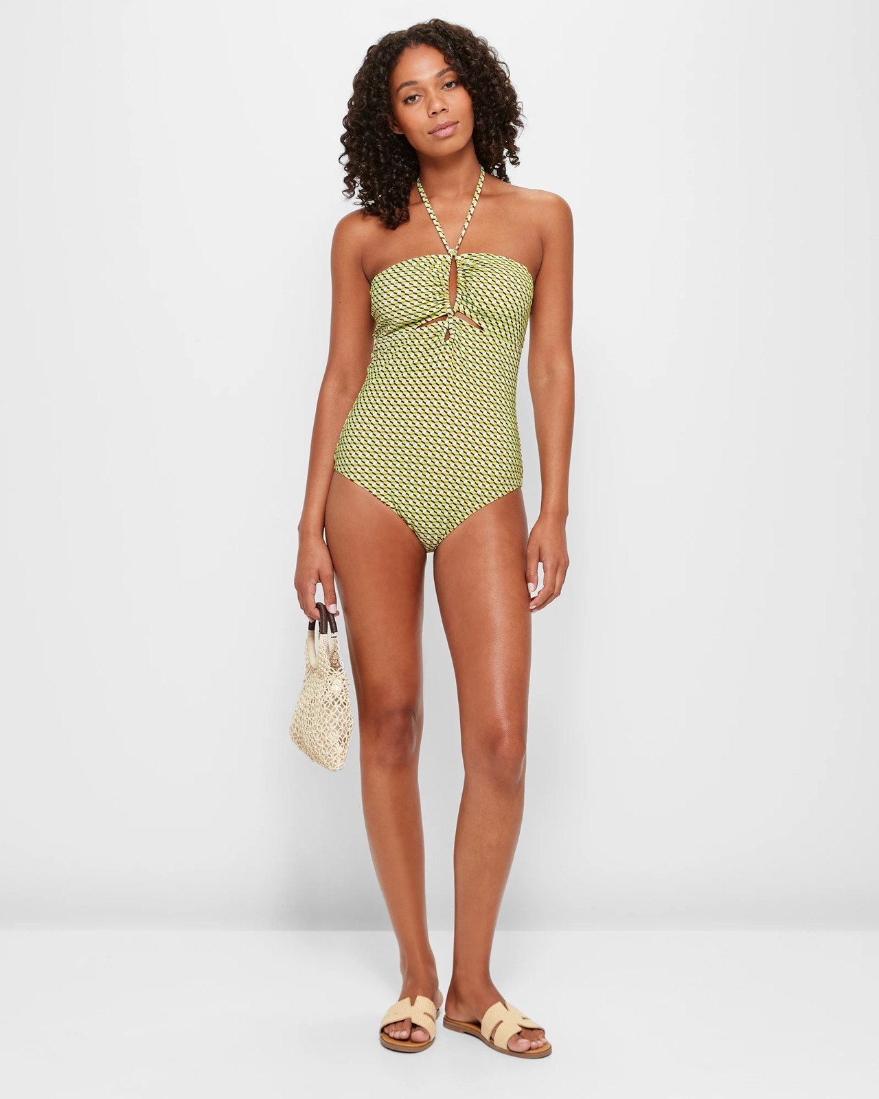 Keyhole Halter One Piece Swim Bathers 2 of 5