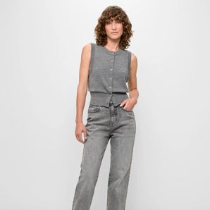 High Rise Full Length Straight Denim Jeans - Bella thumbnail 2