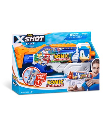 X-Shot Water Fast-Fill Skins Sonic The Hedgehog Hyperload Water Blaster