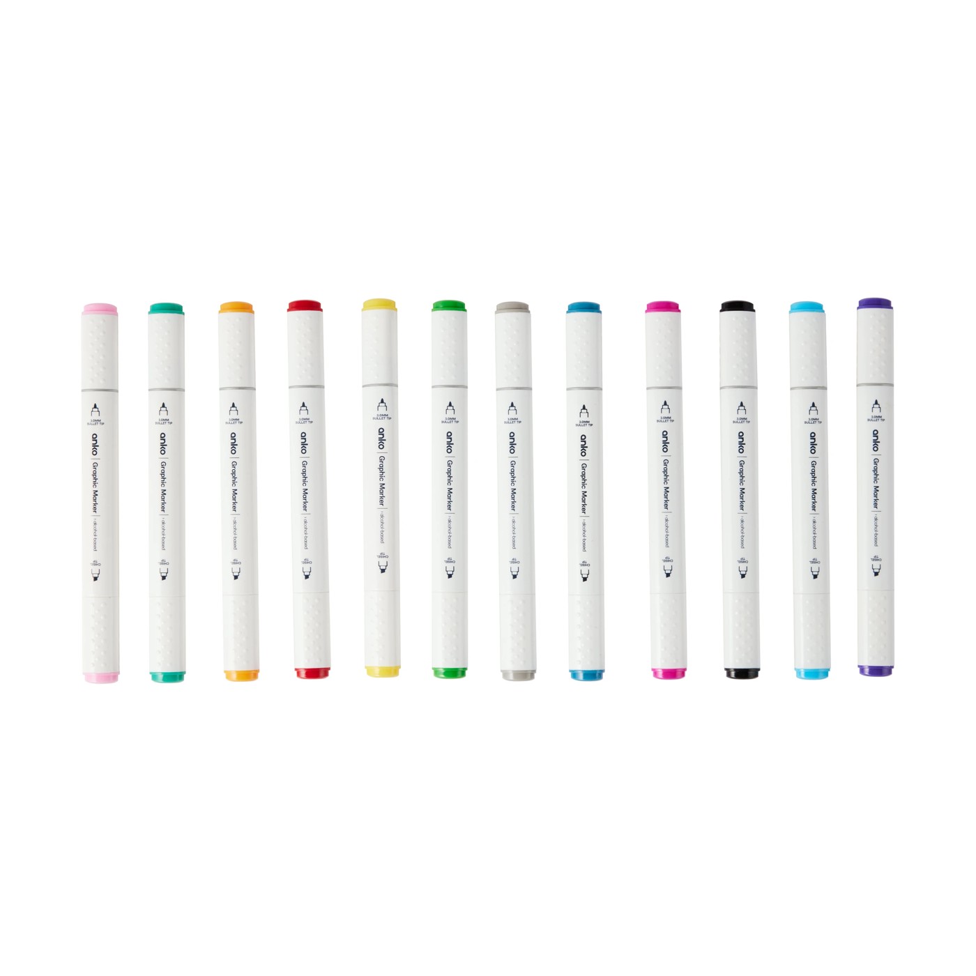 Dual-Tip Graphic Markers, 12 Pack - Anko 3 of 6