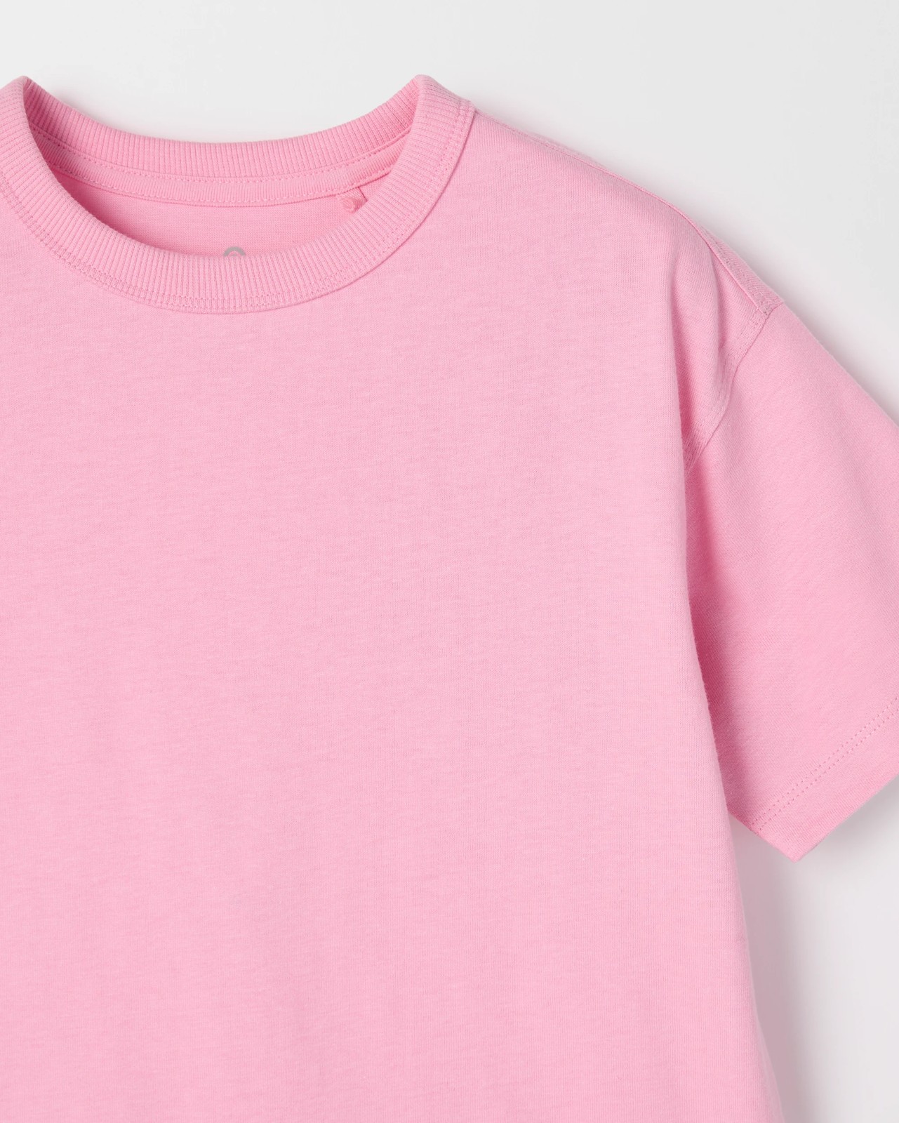 Organic Cotton Heavy Weight Oversized Plain T-Shirt - Pink 5 of 5