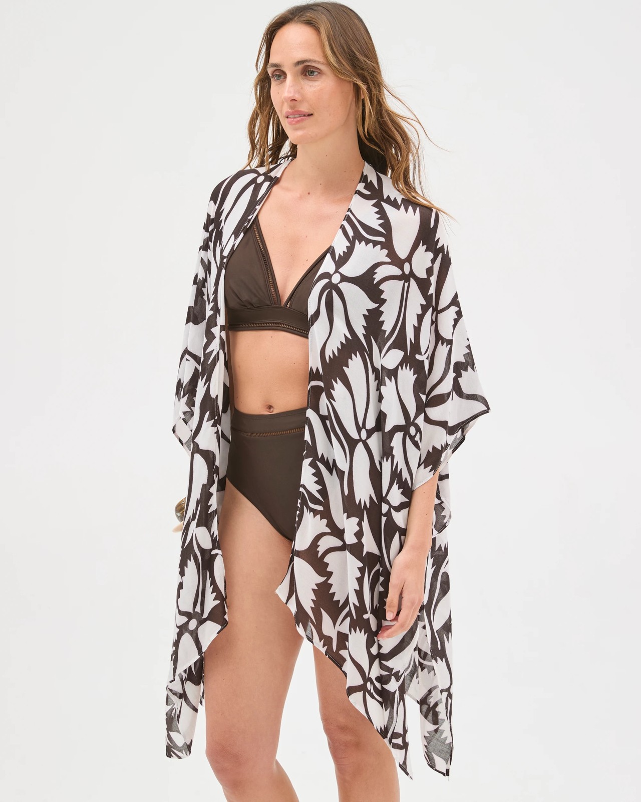 Printed Serape - Chocolate Floral 2 of 6