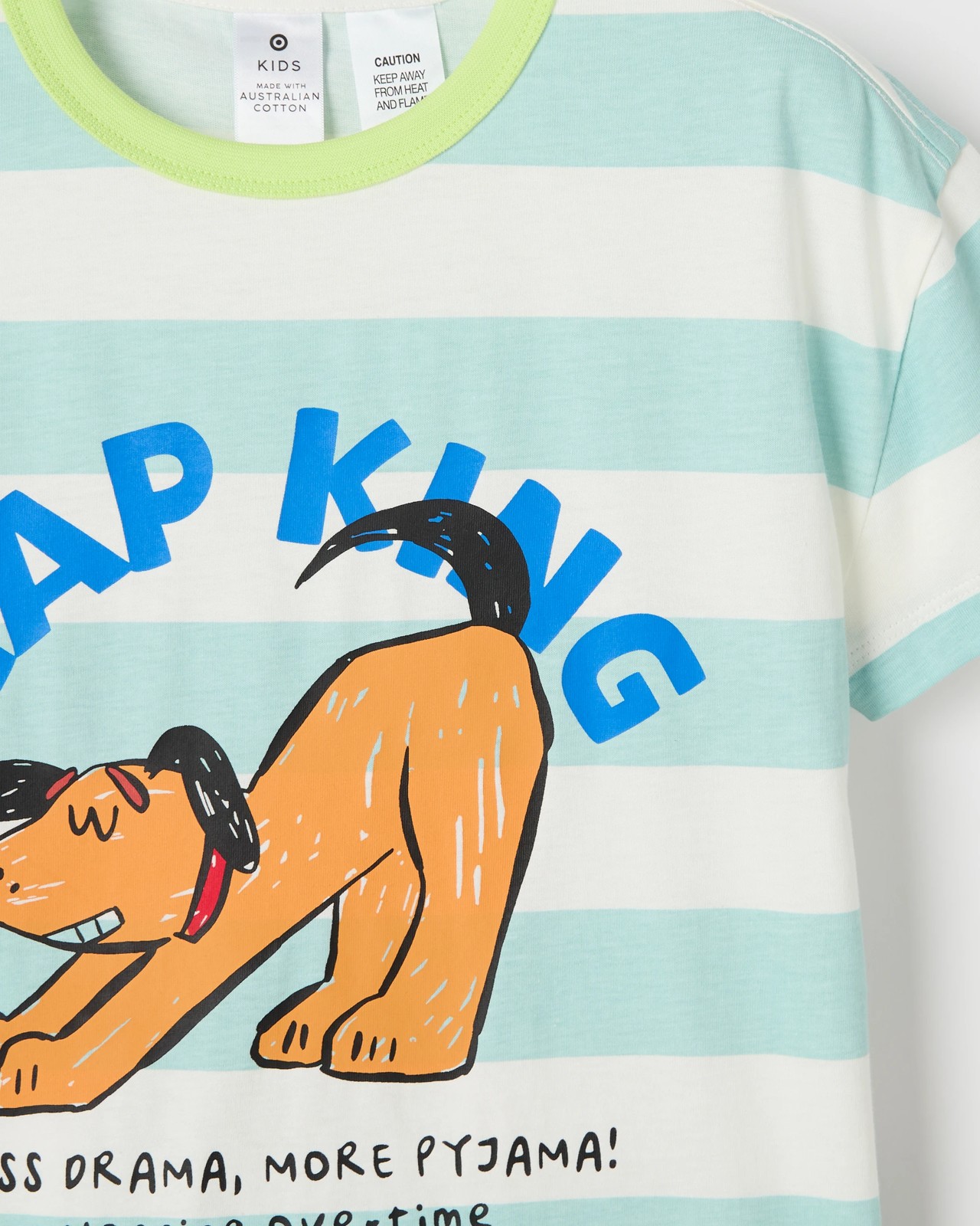 Australian Cotton Younger Boys Oversized Jersey Pyjama Set - Nap King Multi 2 of 3