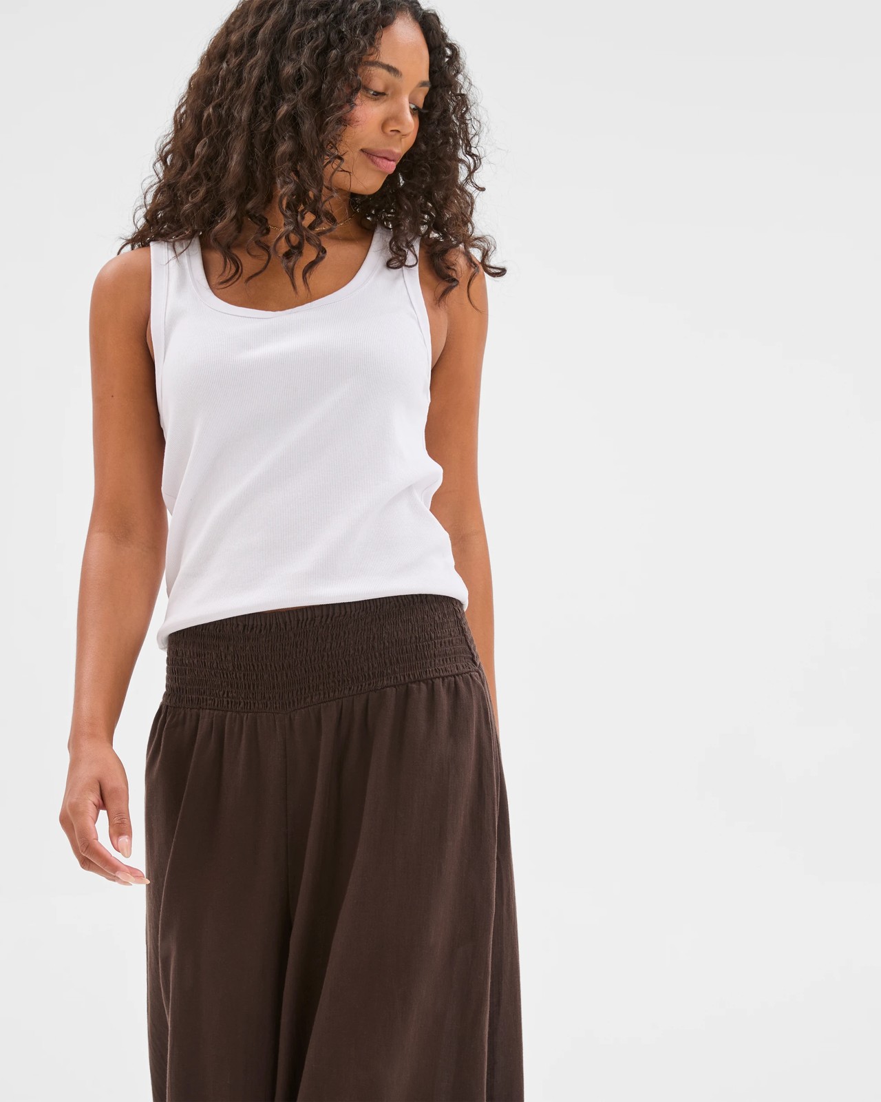 Resort Australian Cotton Blend Soft Harem Pants 3 of 5