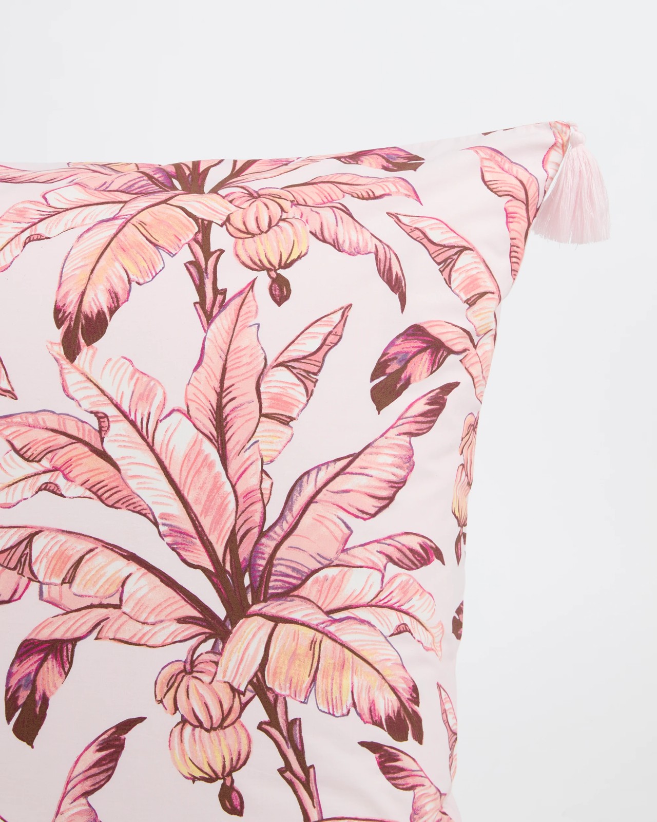 Tammi Palm Printed European Pillowcase - Pale Lilac 2 of 3