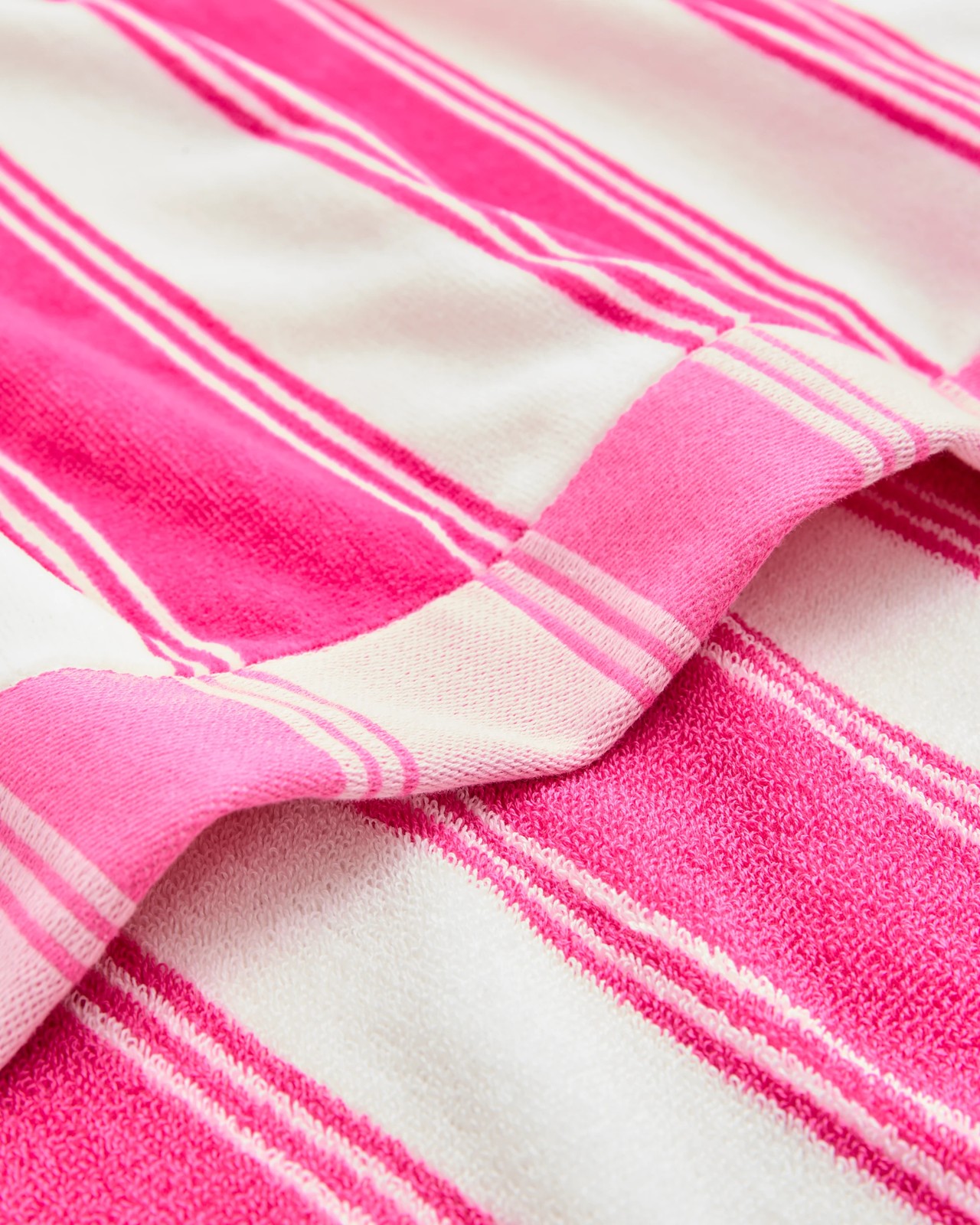 Byron Stripe Australian Cotton Kids Beach Towel - Hot Pink 2 of 2