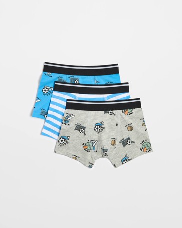 Younger Boys Hang Trunks 3 Pack - Maxx